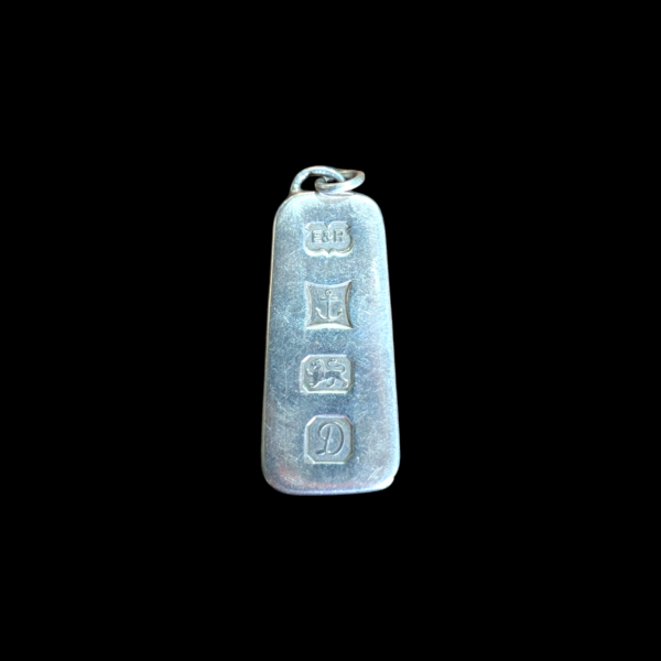 Sterling Silver Ingot Pendant