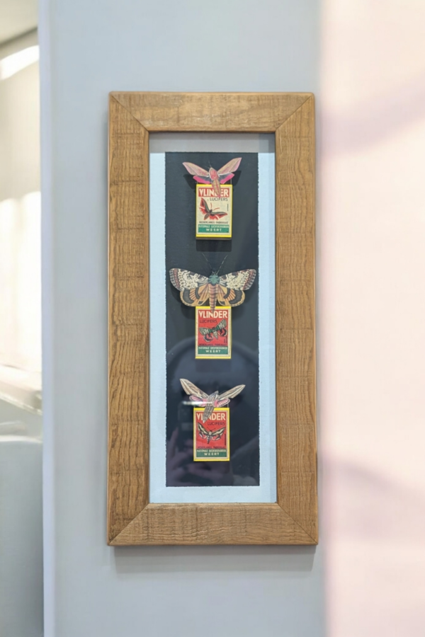 Framed Butterfly Matchbox Art - Image 2