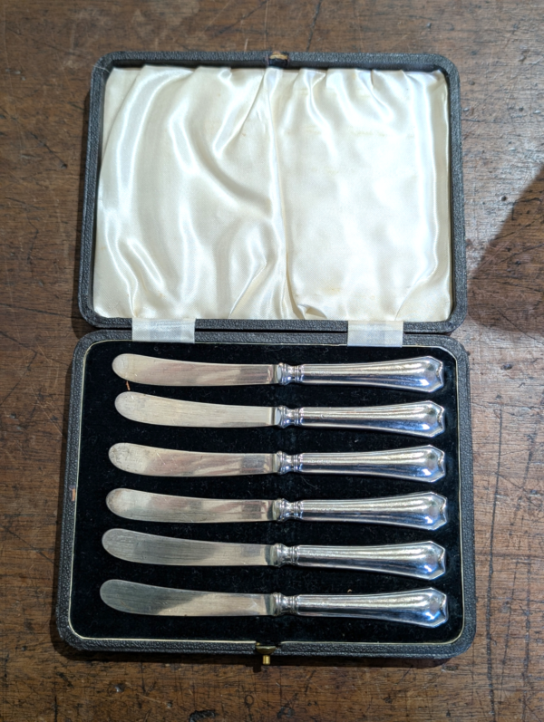 Sheffield 1904 Sterling Silver Hallmarked Knives In Original Box - Image 4