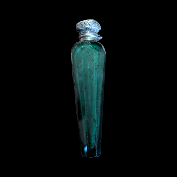 Victorian Green Glass Scent Bottle