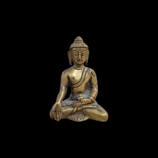 Vintage Thai Brass Miniature Buddha