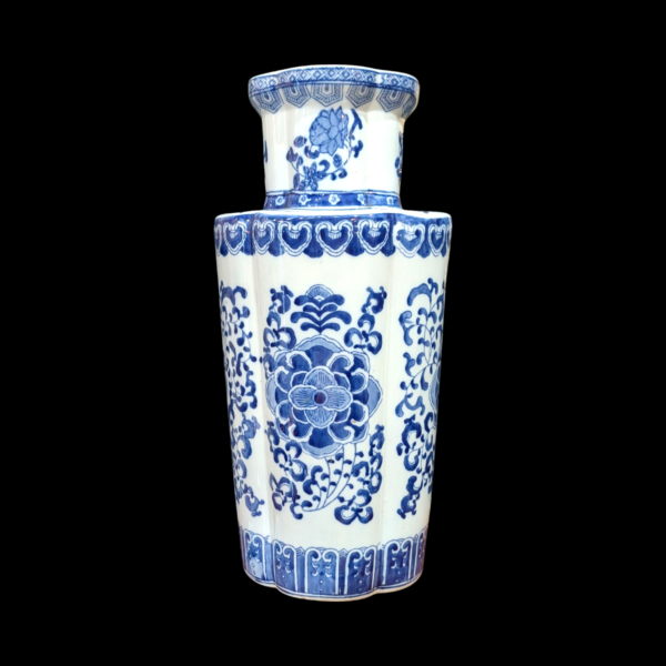 Large Chinese Blue & White Stick Stand