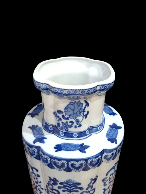 Large Chinese Blue & White Stick Stand - Image 3