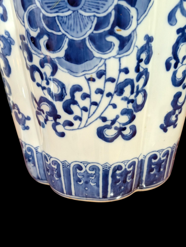 Large Chinese Blue & White Stick Stand - Image 4