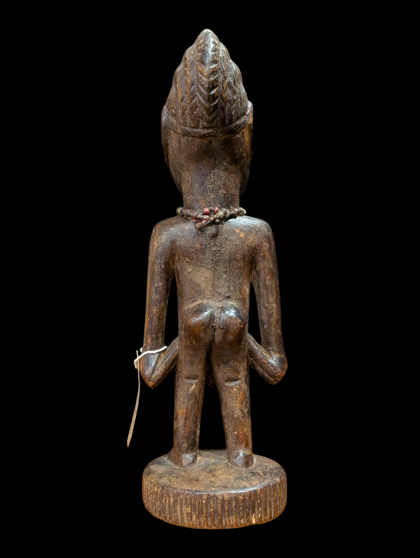 Early 20th Century Ibeji Male Carved Wood Figure Yoruba Tribe Nigeria - Image 3