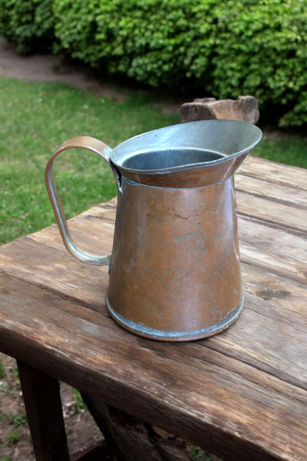 Antique Copper Pint Jug - Image 3