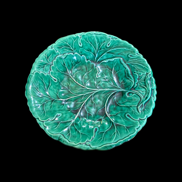 Majolica Style Cabbage Leaf Plate