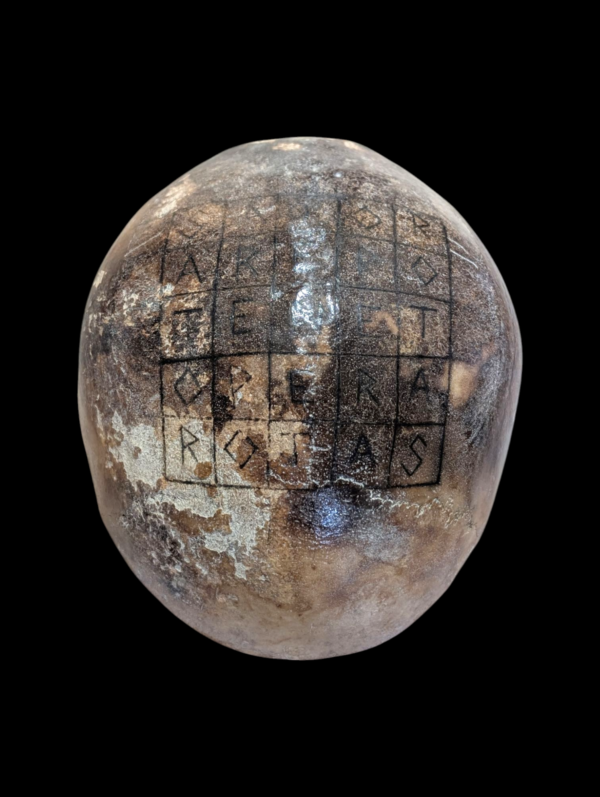 Real Human Skull Cap Scrying Bowl With Satori Board - Image 2