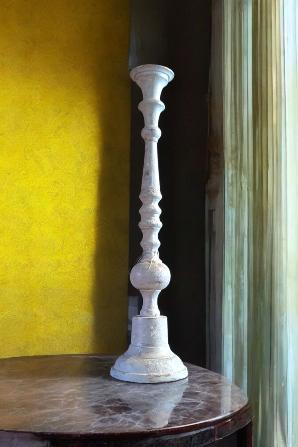 Large Painted Candle Holder - Image 2