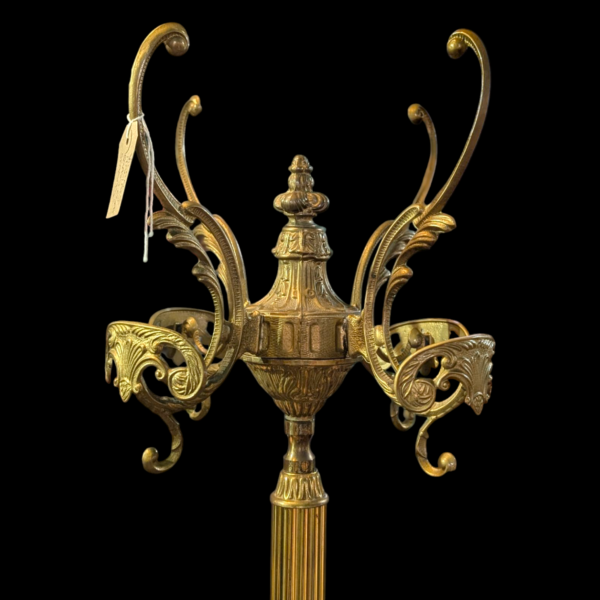 Vintage Italian Brass & Onyx Coat Stand - Image 2