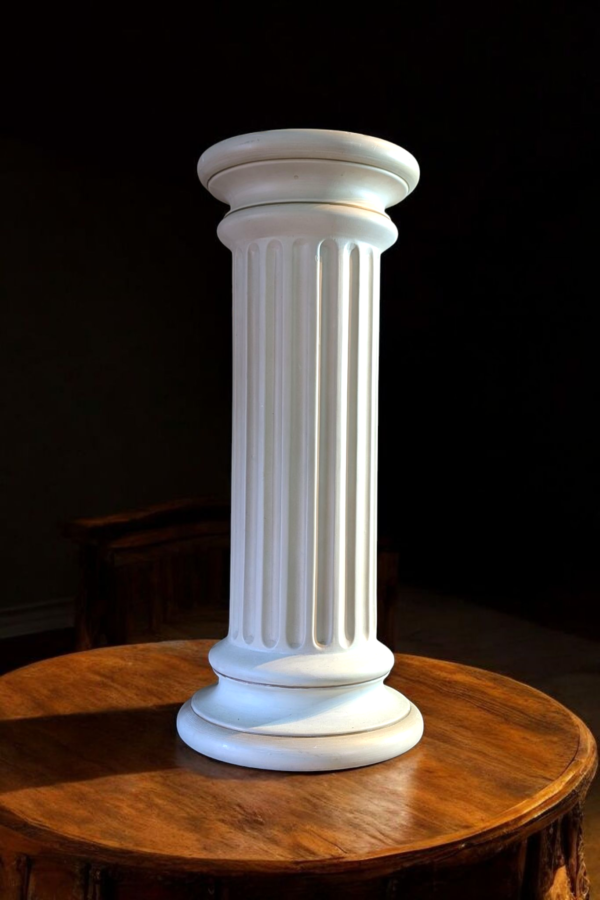 Vintage Ceramic Statue Column - Image 2