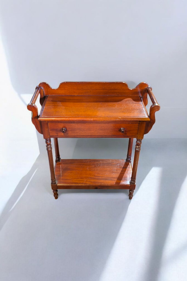 Vintage Cherry Wood Console Table - Image 2