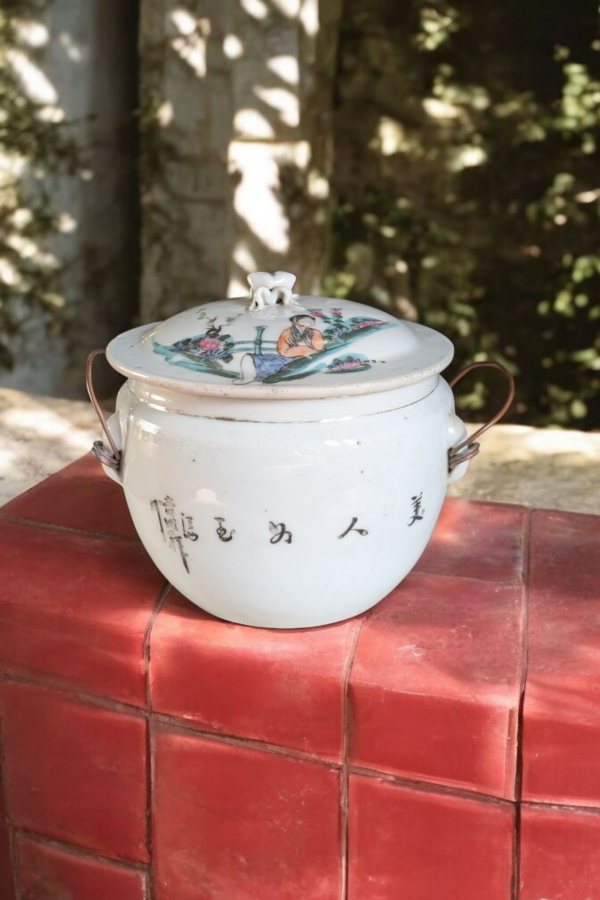 Late 19th/ Early 20th Century Republic Lidded Chinese Bowl - Image 3