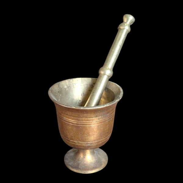 Antique Bronze Chemists Pestle & Mortar
