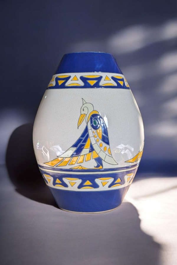 La Louviere Keralouve Belgian Ceramics Vase - Image 2
