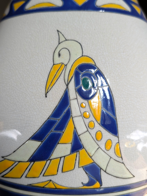 La Louviere Keralouve Belgian Ceramics Vase - Image 3