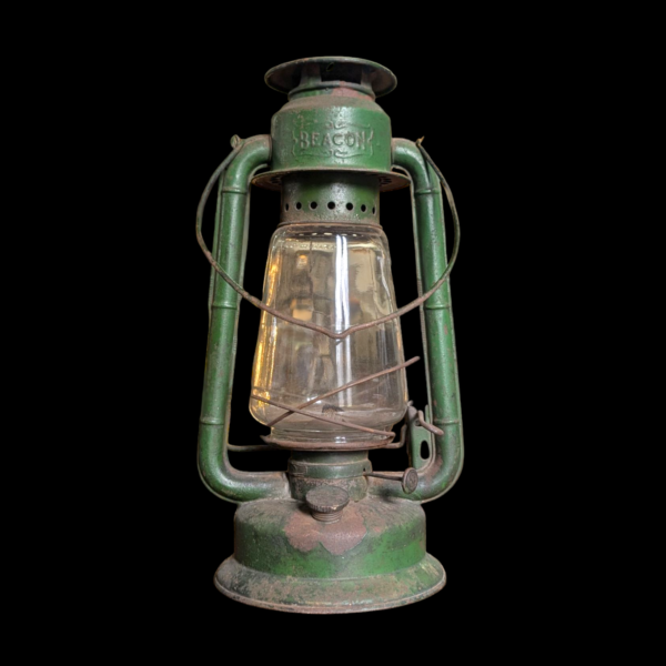 Vintage Green 'Beacon' Paraffin Lantern