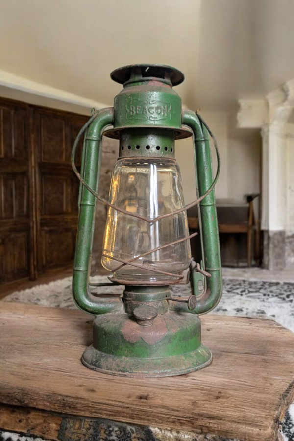 Vintage Green 'Beacon' Paraffin Lantern - Image 2
