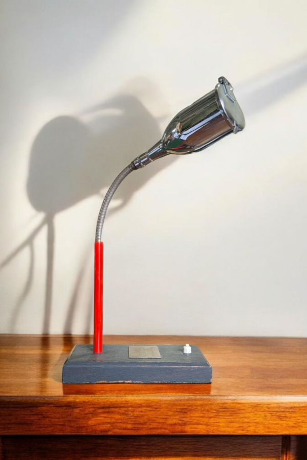 Mid Century Industrial Adjustable Desk Lamp With Toggle Shade - Image 3