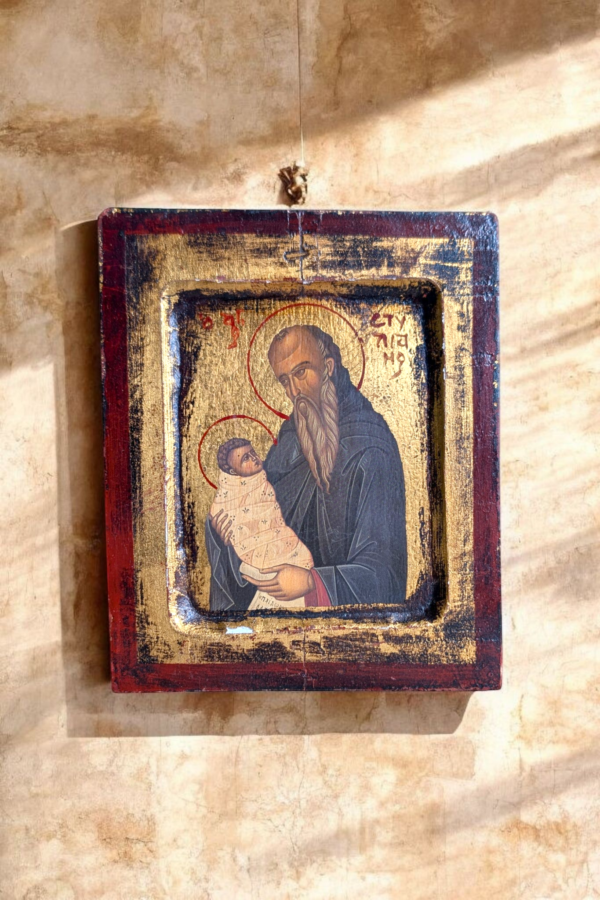 Lacquered Religious Icon - Image 3