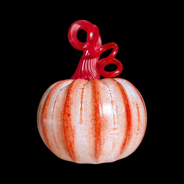Hand Made Glass Pumpkin Made At The National Glass Centre