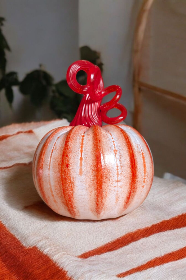 Hand Made Glass Pumpkin Made At The National Glass Centre - Image 2