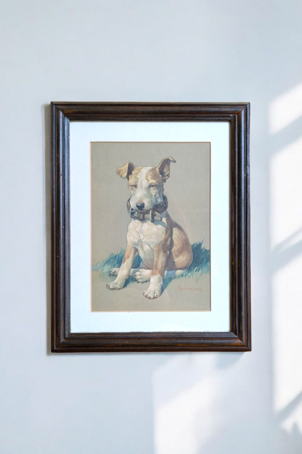Framed Print Of A Staffordshire Bull Terrier - Image 2