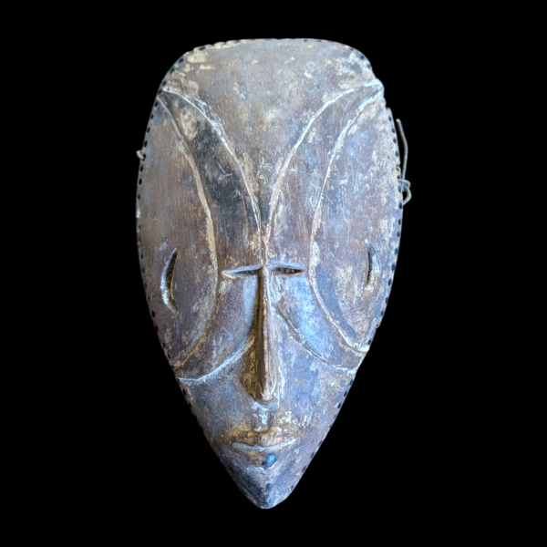 19th Century African Dan Region Tribal Mask – Hand-Carved Ceremonial Artefact