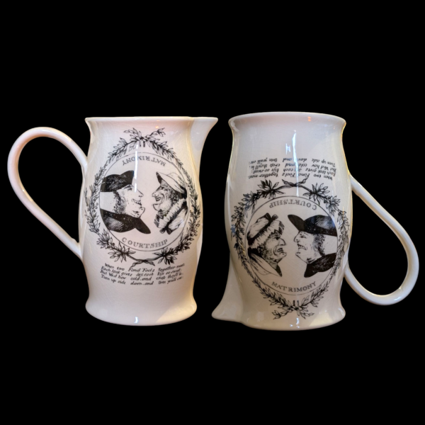 Leeds Ware Matrimony Jug – Courting & Marriage Transfer Print Design