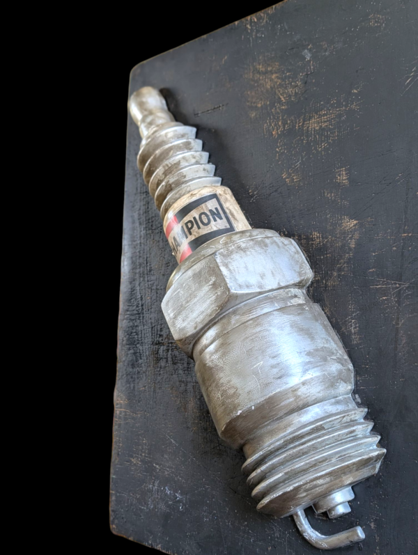 Vintage Champion Spark Plug Display Model – Mounted Advertising Garage Decor - Image 3