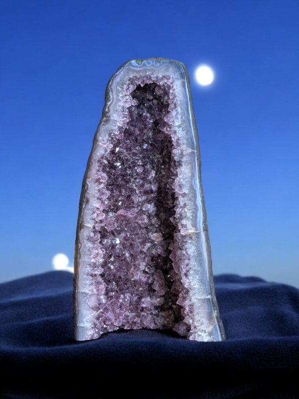 Large Deep Purple Amethyst Geode Cathedral - Image 4