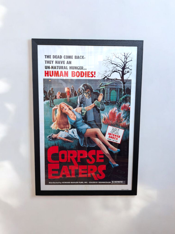 Original 1974 Corpse Eaters Exploitation Horror Movie Poster – Framed - Image 2