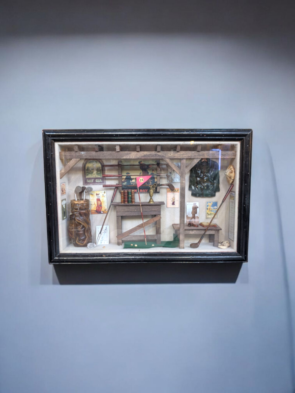 Framed Vintage-Style Golf Club Diorama – Shadow Box Display - Image 2