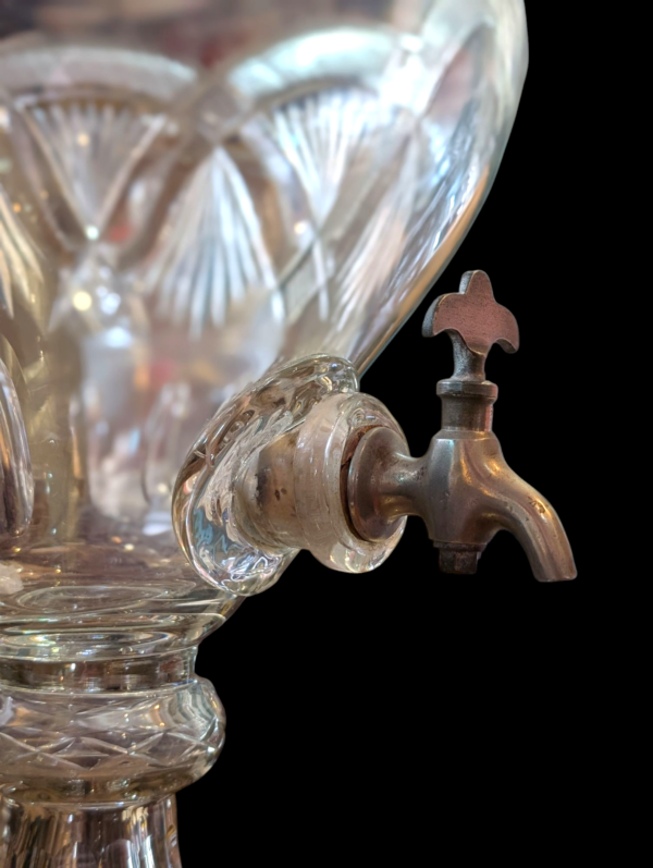 Antique Cut Glass Drinks Dispenser with Original Stopper and Tap - Image 2