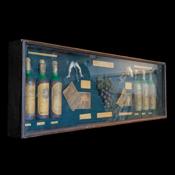 Huge Vintage “Wines of the World” Diorama Display with Bottles, Tools & Ephemera