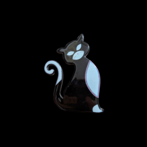 Lea Stein Style Cat Brooch