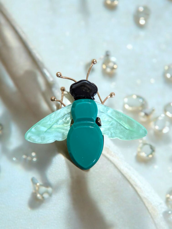Lea Stein Style Bee Brooch - Image 2