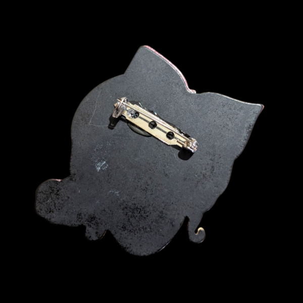 Lea Stein Style Lady Face Brooch - Image 2