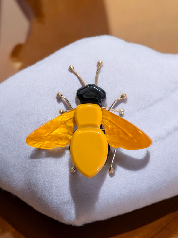 Lea Stein Style Bee Brooch - Image 2