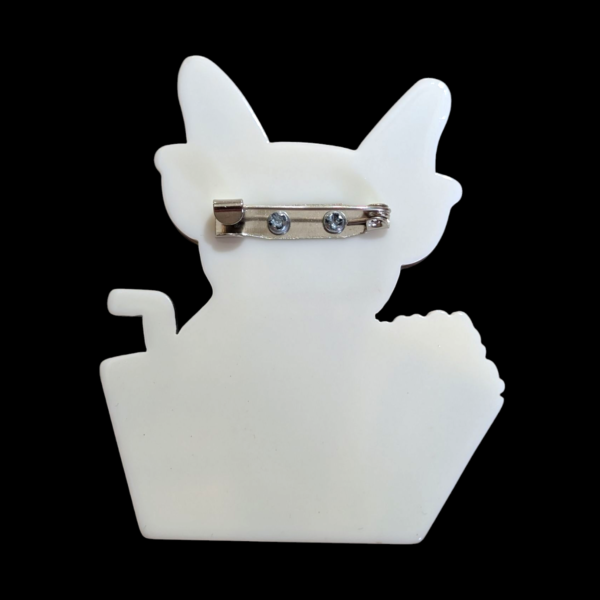 Lea Stein Style Dog Brooch - Image 2