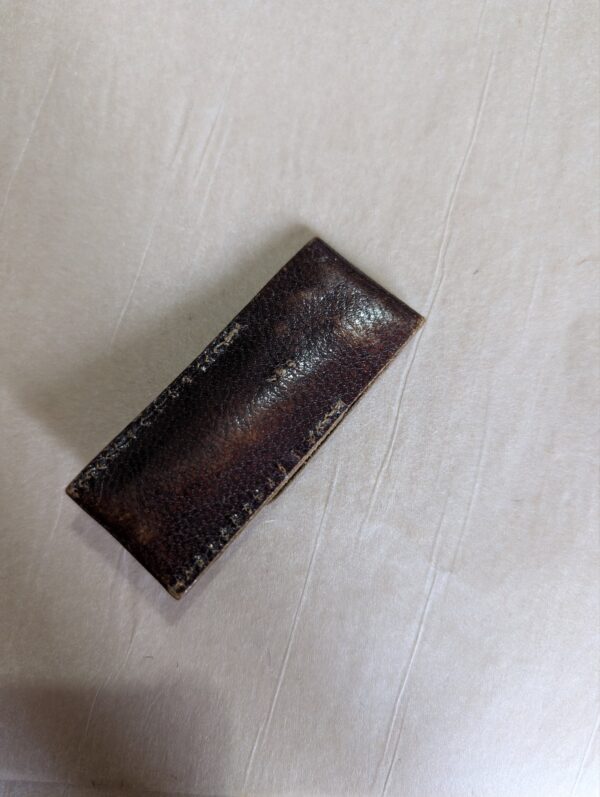Vintage Leather "Coat Hanger & Cigar Lighter" Gag Gift Case - Match & Nail Inside - Image 5