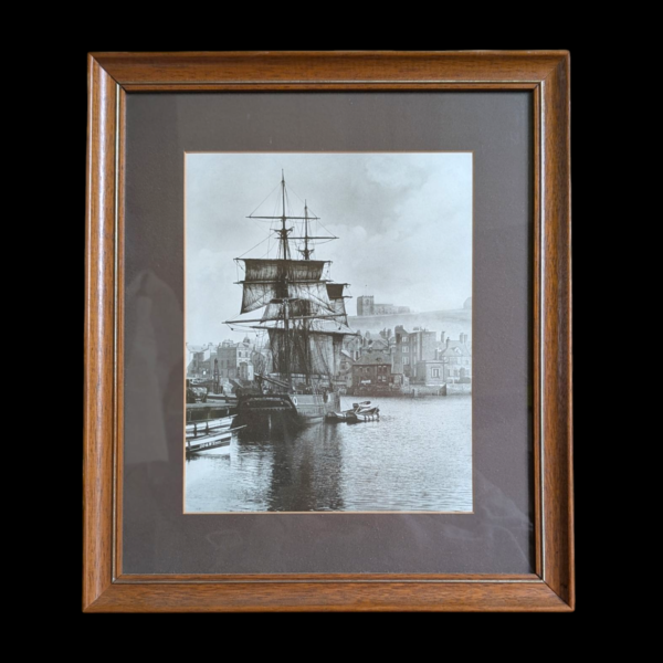 Framed Vintage Photograph Of The 'Opal Of Whitby' 1981