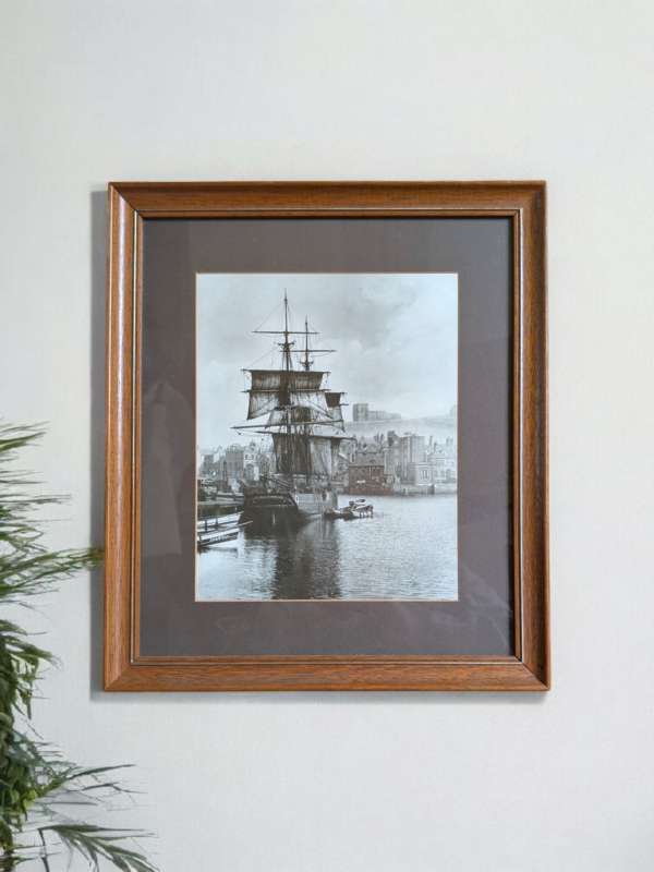 Framed Vintage Photograph Of The 'Opal Of Whitby' 1981 - Image 2
