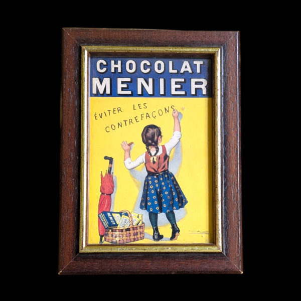 French Chocolate Framed Advertisement