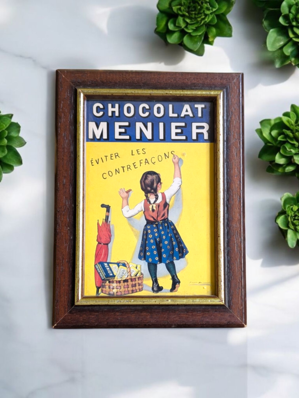 French Chocolate Framed Advertisement - Image 2