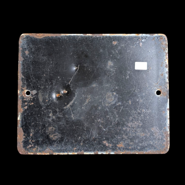 Vintage Enamel Danger Sign – 11000 Volts Bilingual Industrial Plate - Image 2
