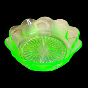 1930's Sowerby Essex Uranium Glass Bowl