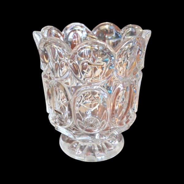 19th Century Walnut Domed Tea Caddy with Original Glass Liner and Decorative Strapping - Image 3