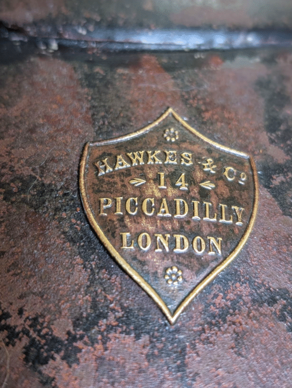 19th Century Hawkes & Co Military Hat Box – Capt. Swinhoe-Phelan, Sherwood Foresters - Image 4