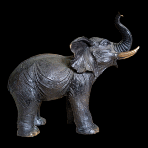 Large Cold Painted Bronze Elephant